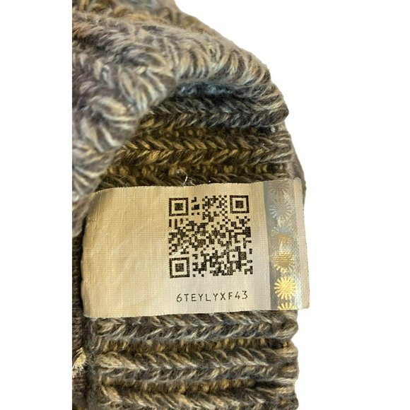 UGG Isla Grey Cable Knit Pull on Lace Up Casual Boho Warm Womens Boot Size 7 - Picture 7 of 8